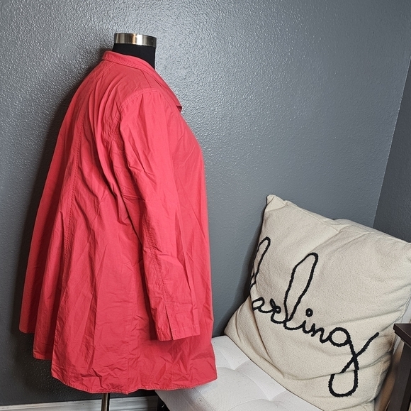 Eileen Fisher red jacket size 1X - Picture 2 of 5